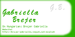 gabriella brejer business card